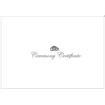 A4 White & Shiny Silver Ceremony envelope - With Rings x 1